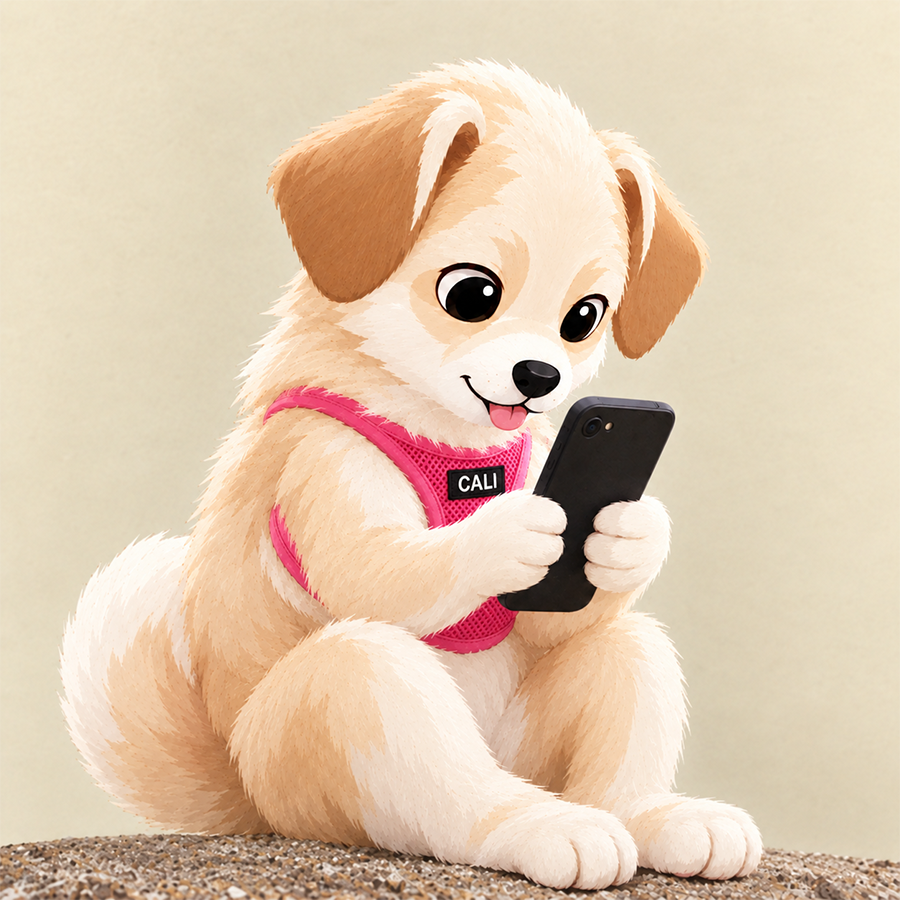 A surreal phone-themed Calionfone scene